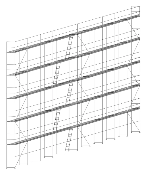 TERRA 70 Homlokzati Állványrendszer csomag  - 372 m2