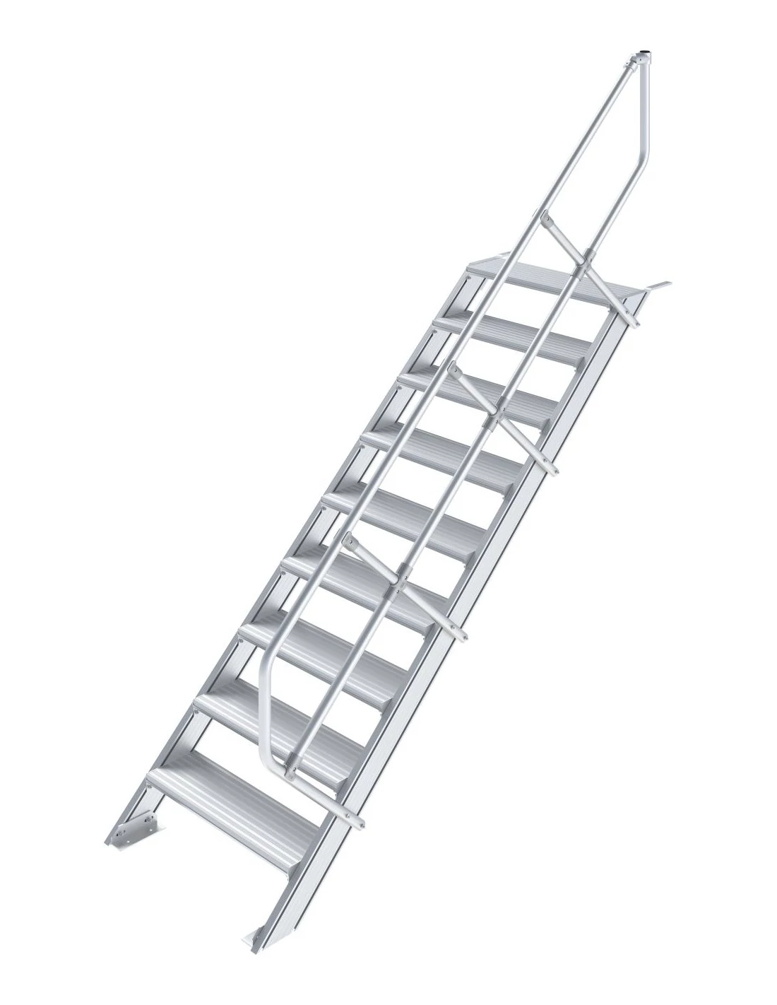 Krause LÉPCSŐ (KÖNNYŰFÉM), 9 FOKOS 0,6 M, 45°
