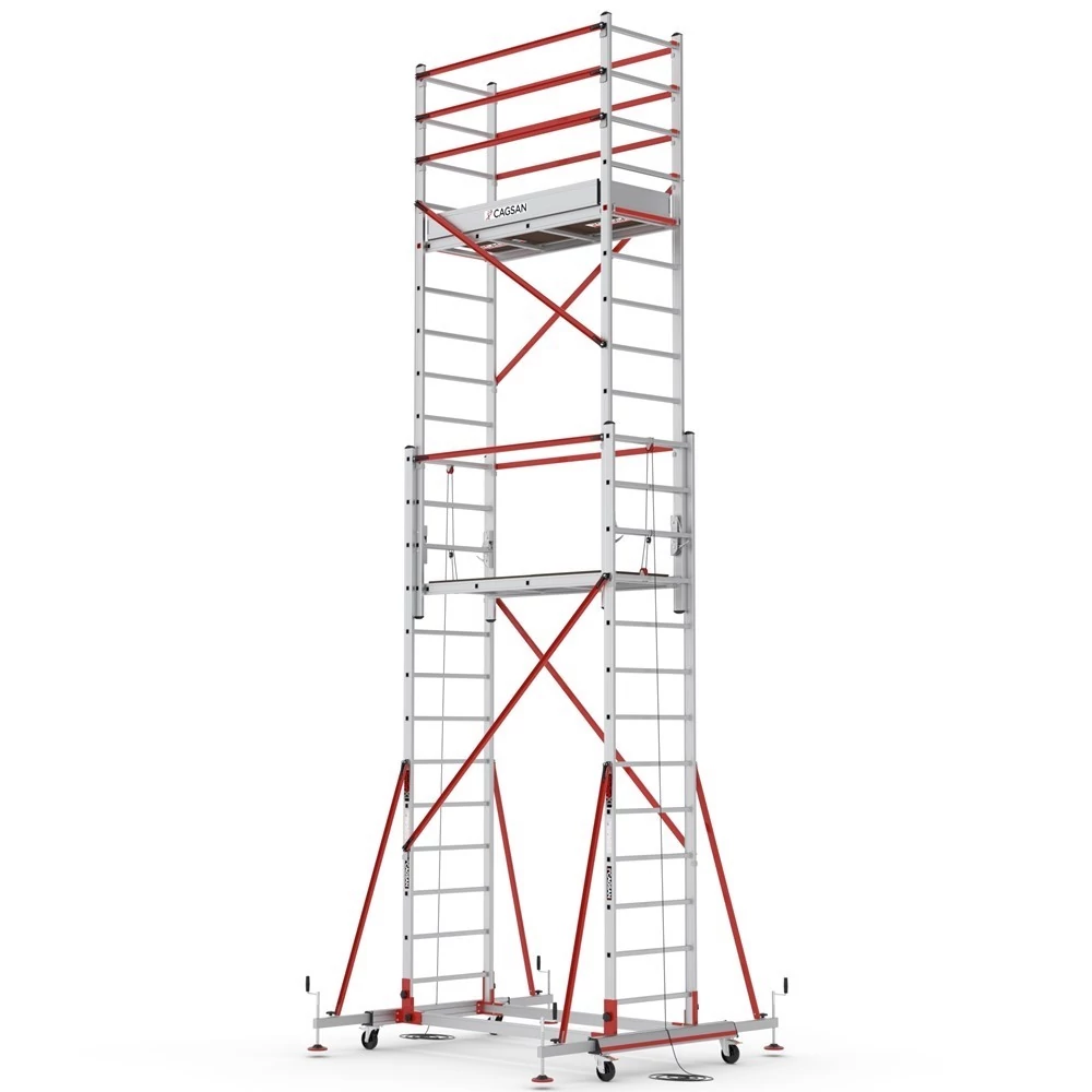 CAGSAN Telesafe XLN Profi 2x13 fokos kétrészes állvány (Munkamagasság: 7,2m)