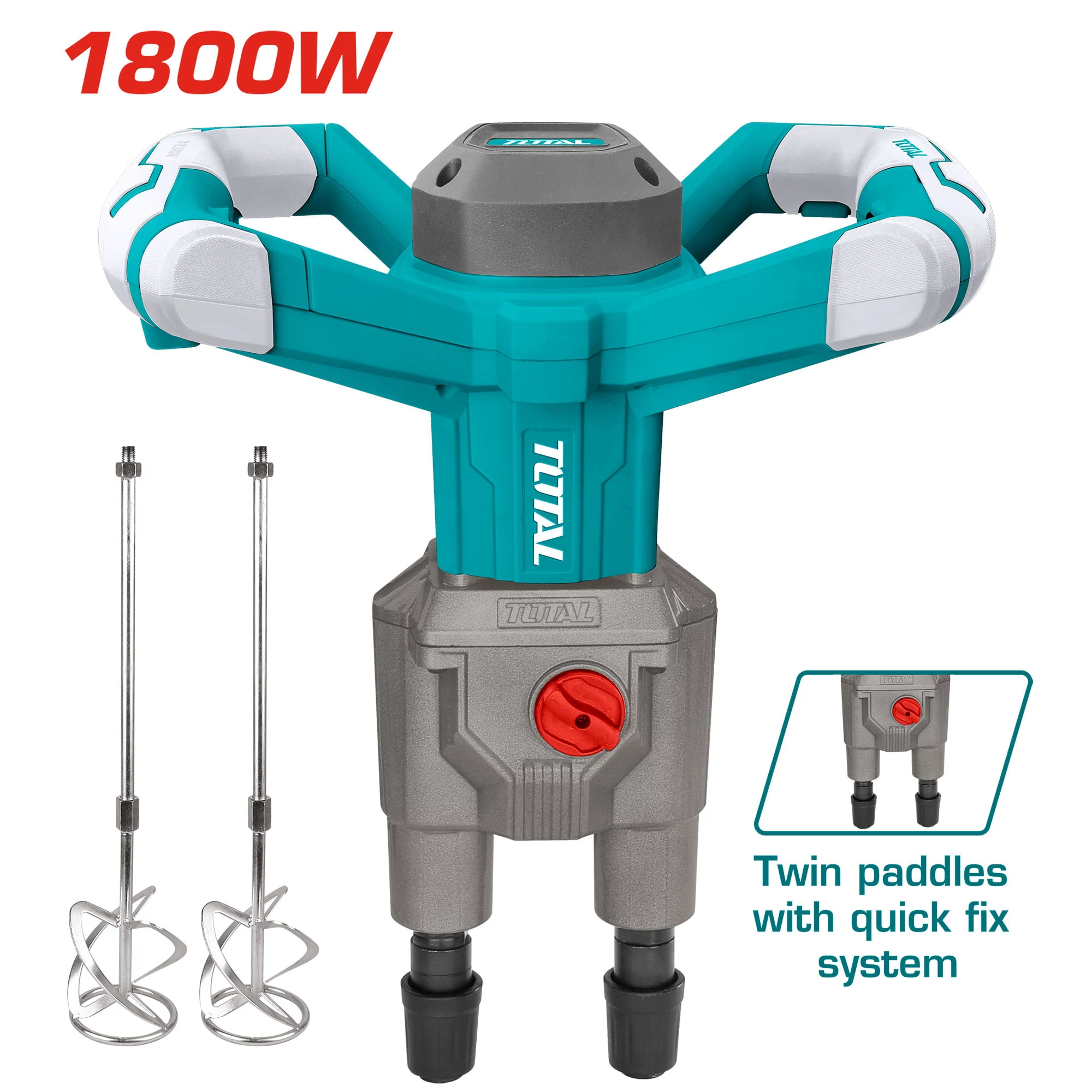 TOTAL Tools Keverőgép 1800W, 680rpm/ INDUSTRIAL