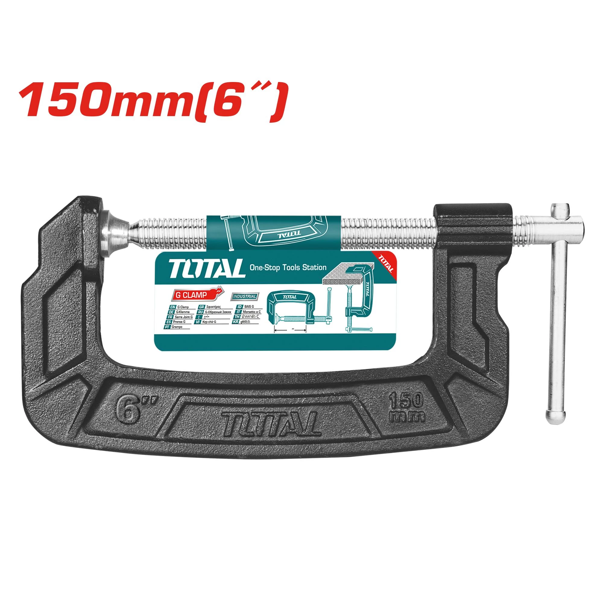 TOTAL Tools G szorító 150mm / INDUSTRIAL