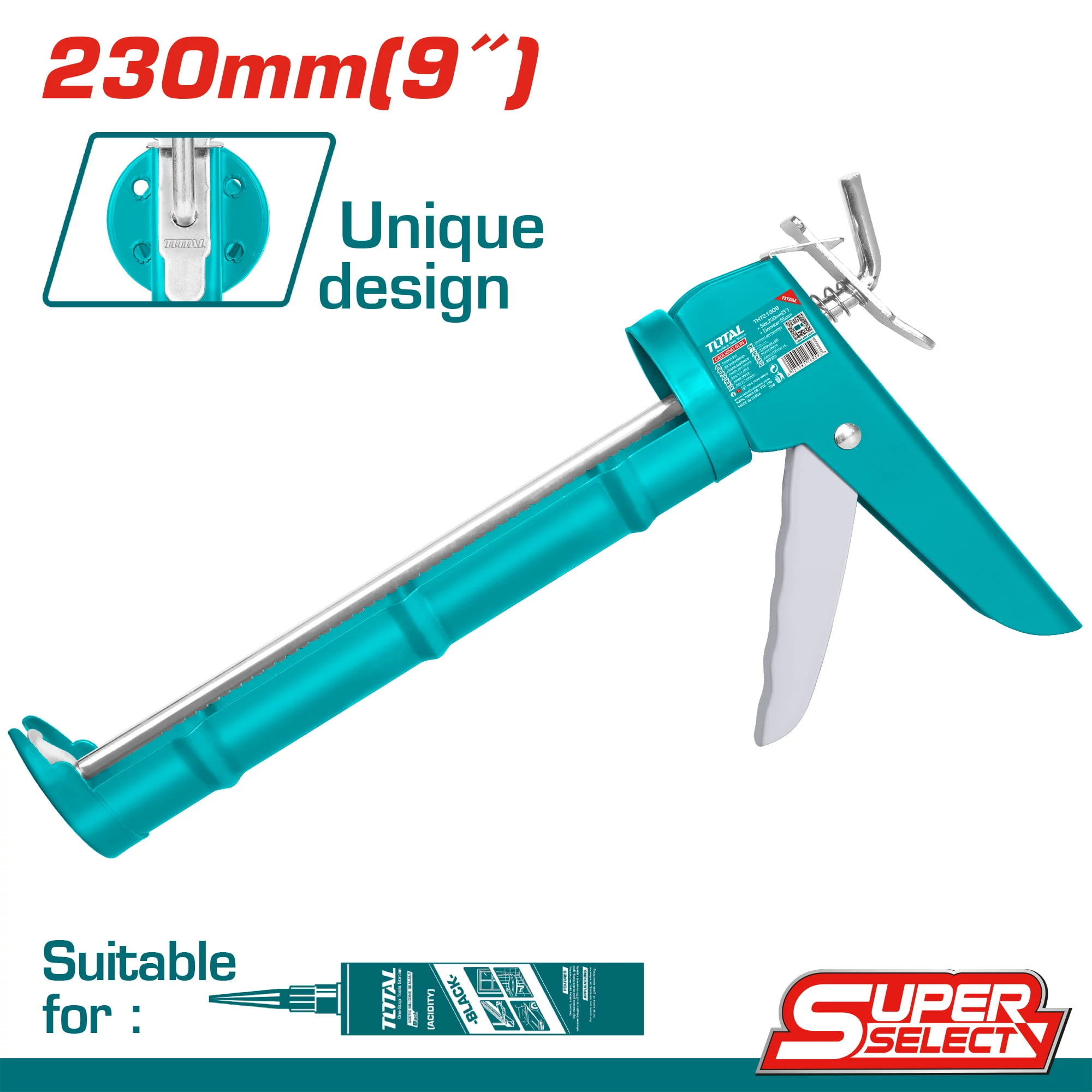 TOTAL Tools Kinyomópisztoly (230mm)