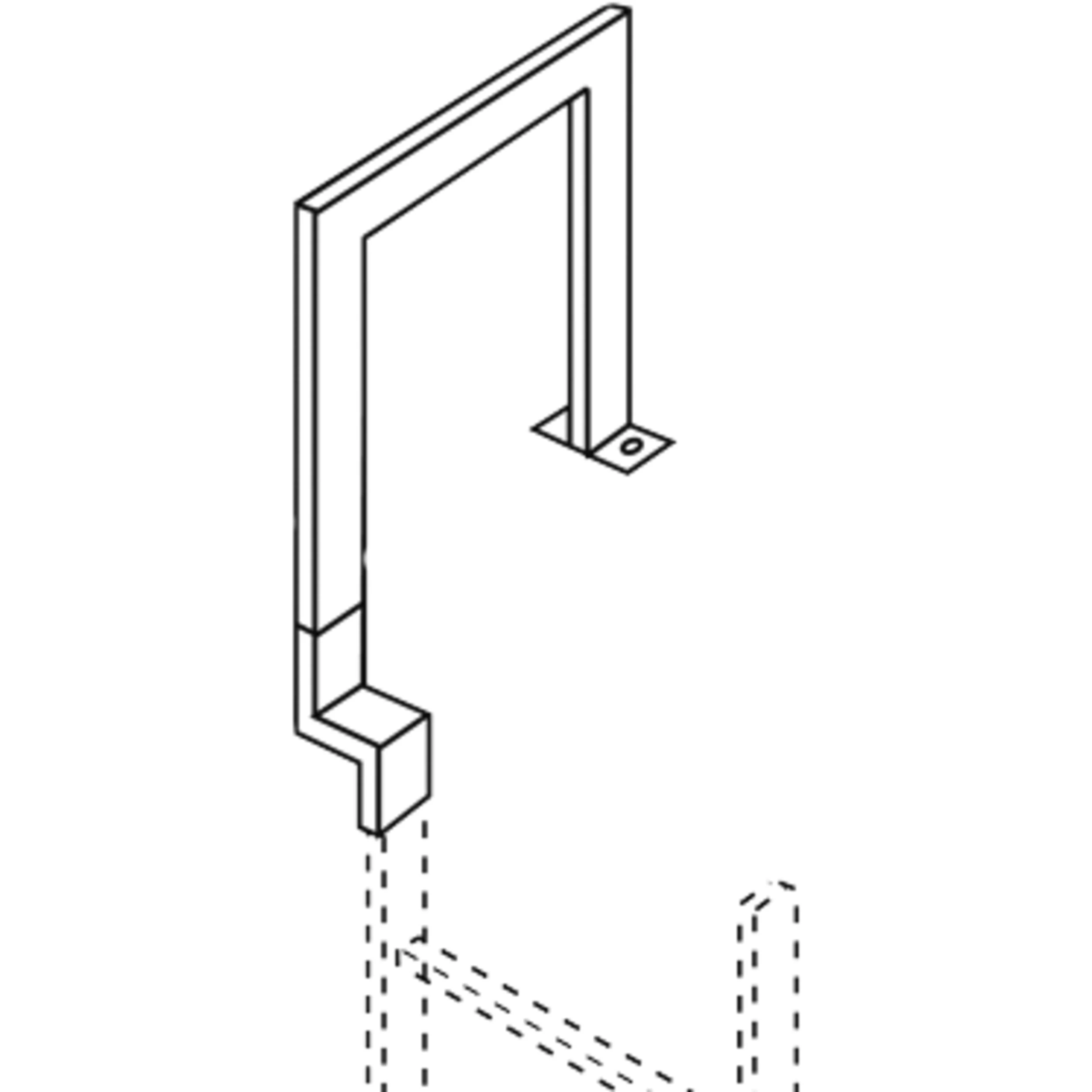 ZARGES Áthidaló korlát 250mm horganyzott acél